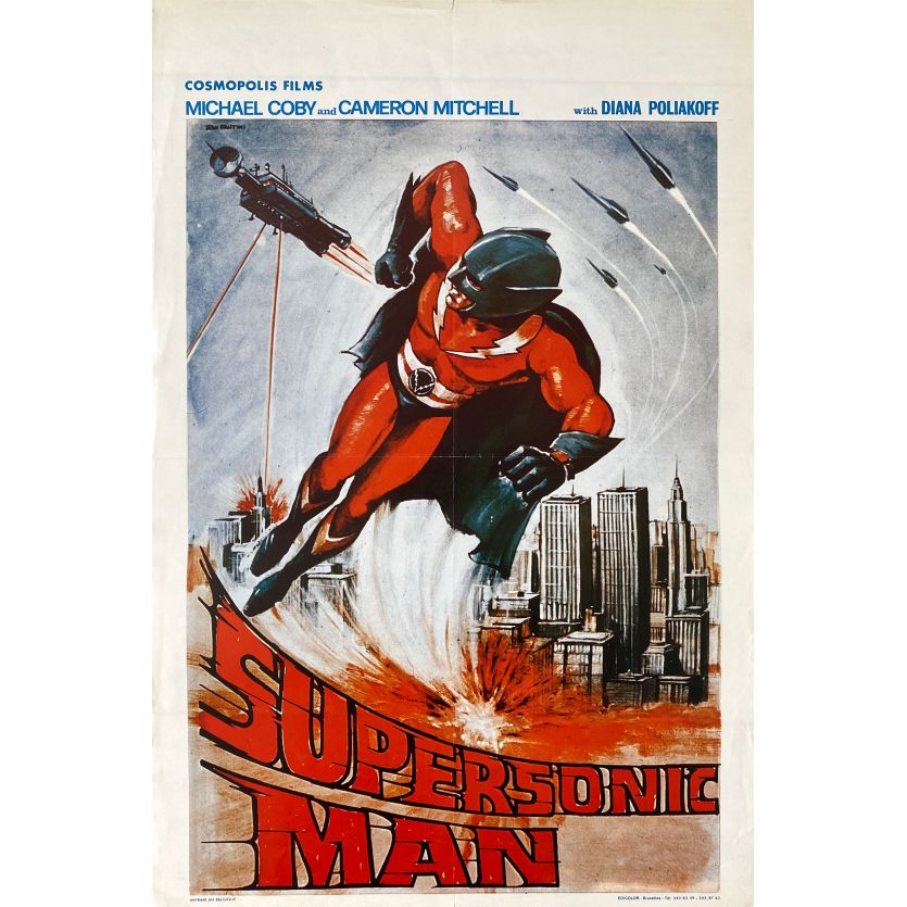 SUPERSONIC MAN Affiche de film- 35x55 cm. - 1979 - Cameron Mitchell, Juan Piquer Simón
