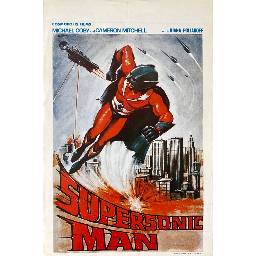 SUPERSONIC MAN Movie Poster- 14x21 in. - 1979 - Juan Piquer Simón, Cameron Mitchell
