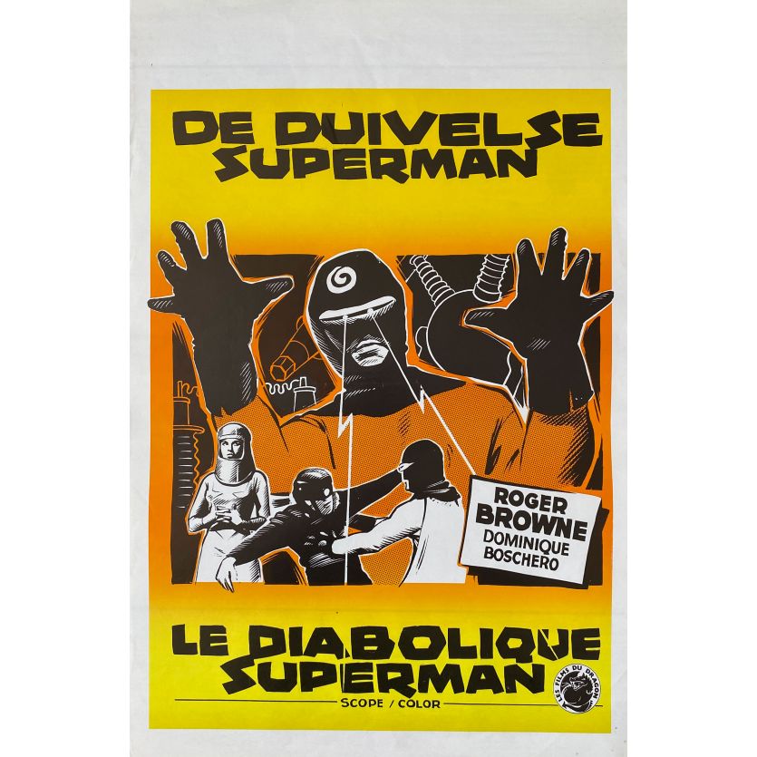 ARGOMAN THE FANTASTIC SUPERMAN Movie Poster- 14x21 in. - 1967/R1970 - Sergio Grieco, Roger Browne