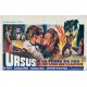 URSUS A LA TERRE DE FEU Affiche de film- 35x55 cm. - 1963 - Ed Fury, Giorgio Simonelli