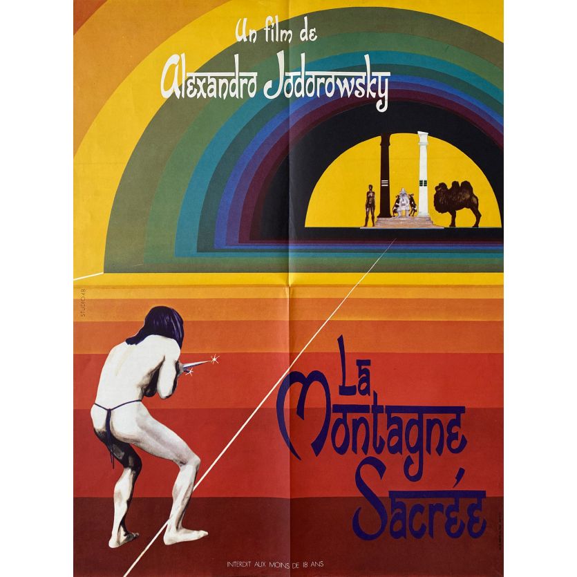 LA MONTAGNE SACREE Affiche de film- 60x80 cm. - R2000 - Horacio Salinas, Alejandro Jodorowsky