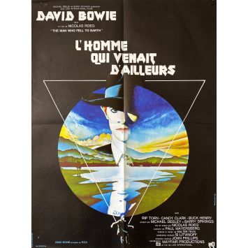 THE MAN WHO FELL TO EARTH Movie Poster- 23x32 in. - 1976 - Nicholas Roeg, David Bowie