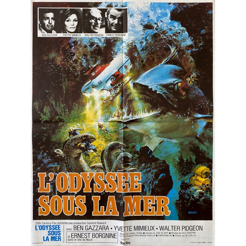 L'ODYSSEE SOUS LA MER Affiche de film- 60x80 cm. - 1973 - Ben Gazzara, Daniel Petrie