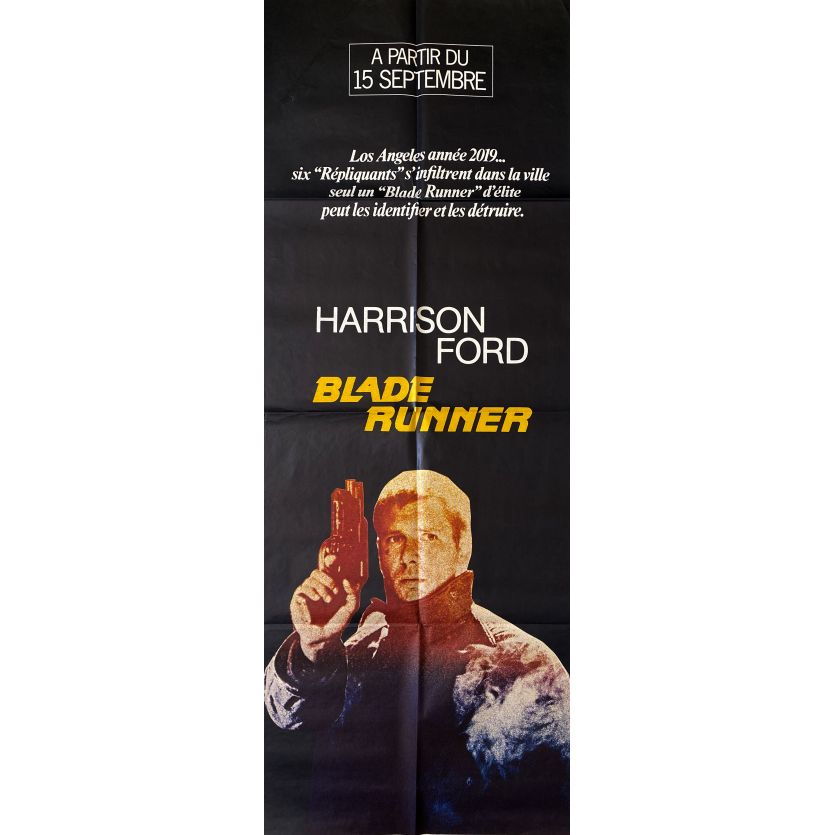 BLADE RUNNER Movie Poster- 23x63 in. - 1982 - Ridley Scott, Harrison Ford