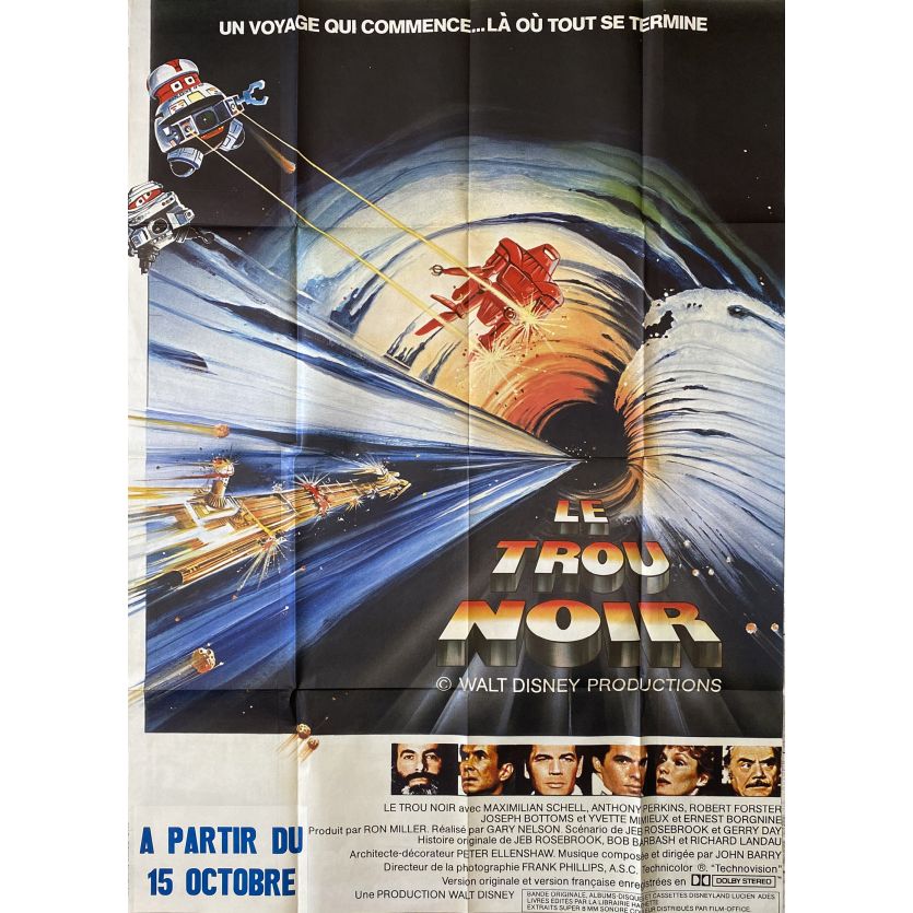 LE TROU NOIR Affiche de film- 120x160 cm. - 1981 - Anthony Perkins, Walt Disney