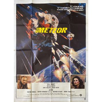 METEOR Movie Poster- 47x63 in. - 1979 - Ronald Neame, Sean Connery, Natalie Wood