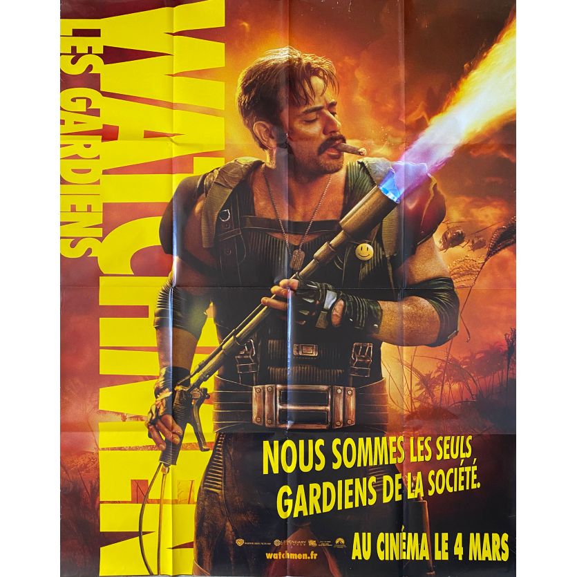 WATCHMEN Movie Poster Comedian style. - 47x63 in. - 2009 - Zack Snyder, Patrick Wilson
