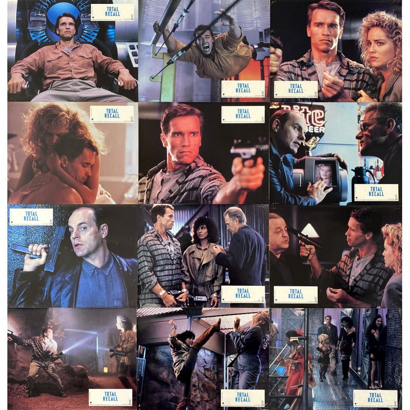 TOTAL RECALL Lobby Cards x12 - 9x12 in. - 1990 - Paul Verhoeven, Arnold Schwarzenegger