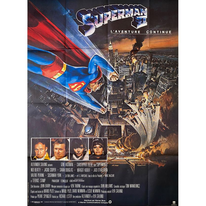 SUPERMAN 2 Movie Poster- 47x63 in. - 1977 - Richard Donner, Christopher Reeves