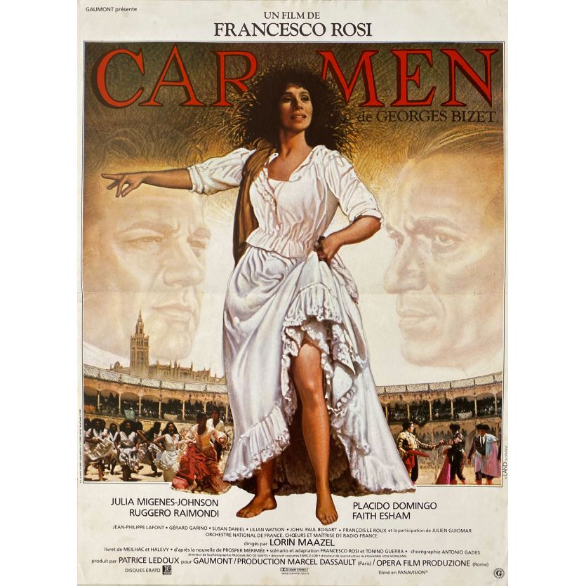 CARMEN Original Movie Poster- 15x21 in. - 1984 - Francesco Rosi, Julia Migenes