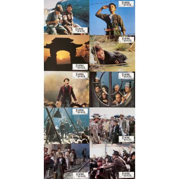 EMPIRE OF THE SUN Lobby Cards x10 - 9x12 in. - 1987 - Steven Spielberg, Christian Bale