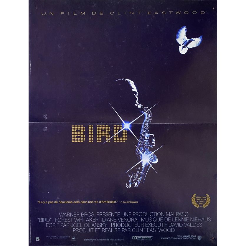 BIRD Affiche de film- 40x54 cm. - 1988 - Forrest Whitaker, Clint Eastwood