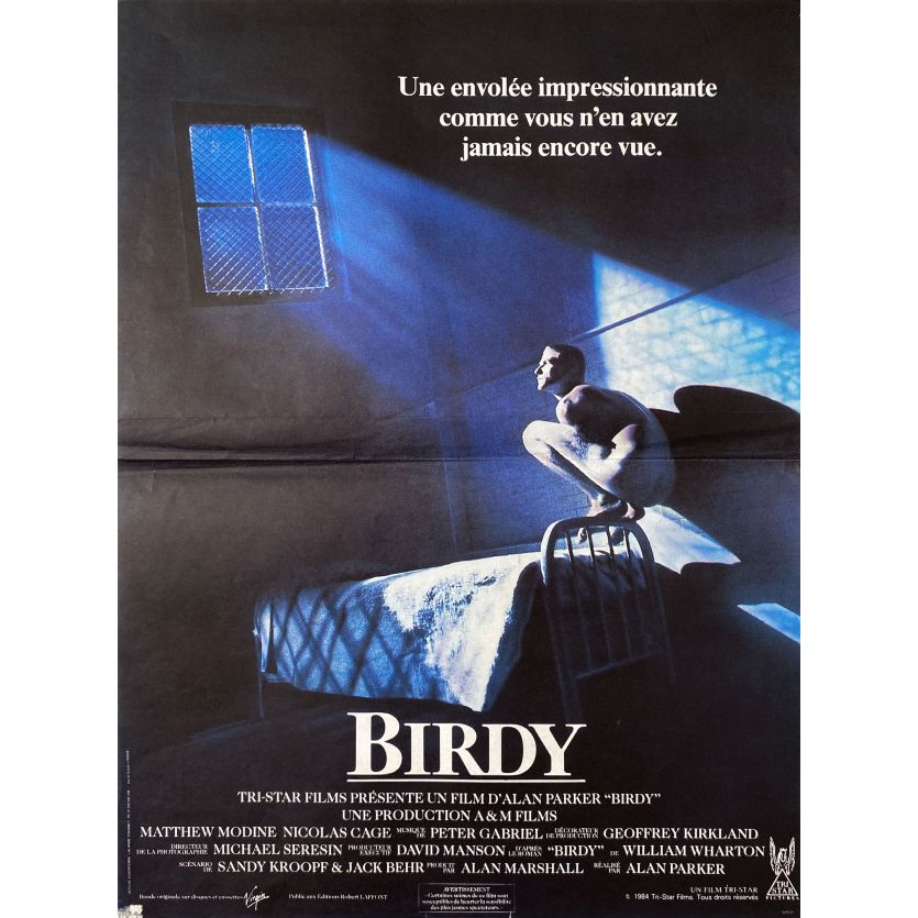 BIRDY Affiche de film- 40x54 cm. - 1984 - Matthew Modine, Nicolas Cage, Alan Parker