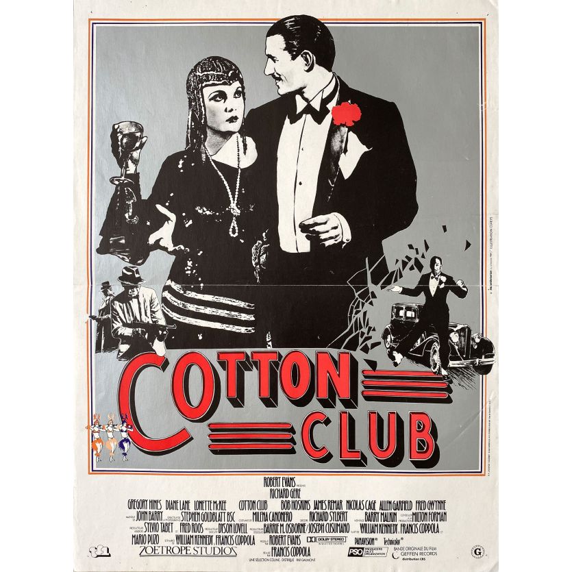 COTTON CLUB Affiche de film- 40x54 cm. - 1984 - Richard Gere, Francis Ford Coppola