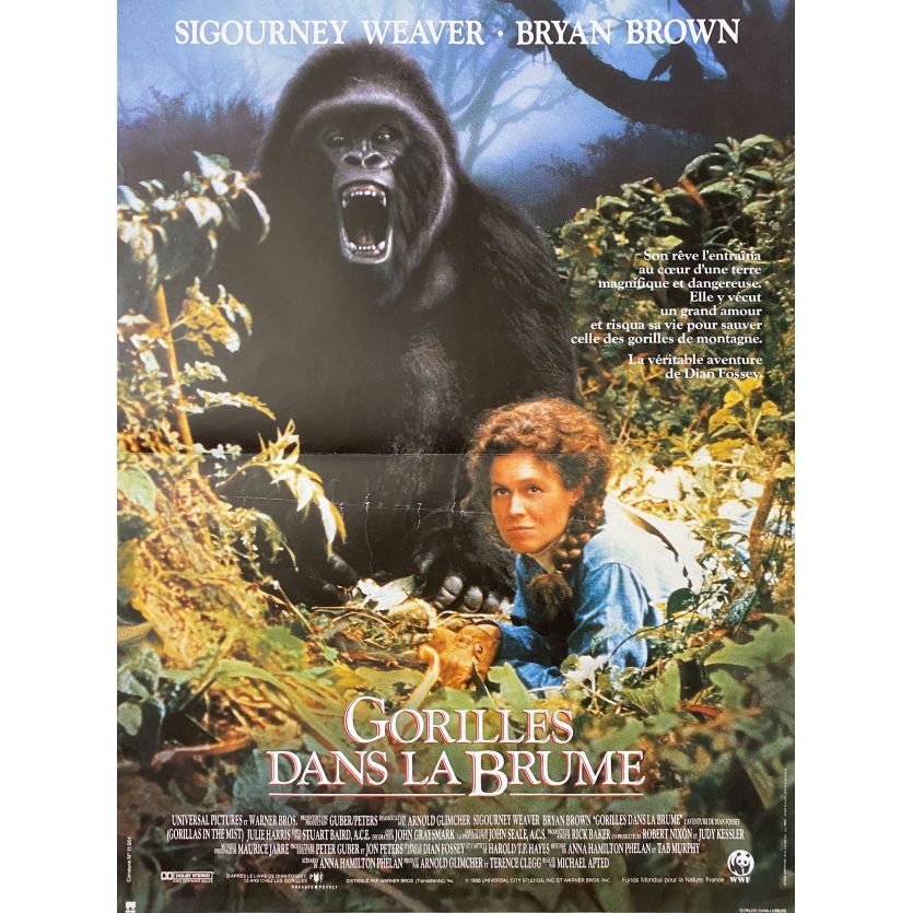 GORILLAS IN THE MIST Movie Poster- 15x21 in. - 1988 - Michael Apted, Sigourney Weaver