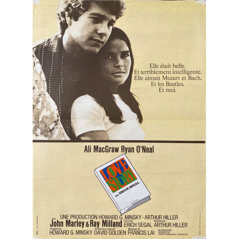 LOVE STORY Movie Poster- 15x21 in. - 1970 - Arthur Hiller, Ali MacGraw, Ryan O'Neal