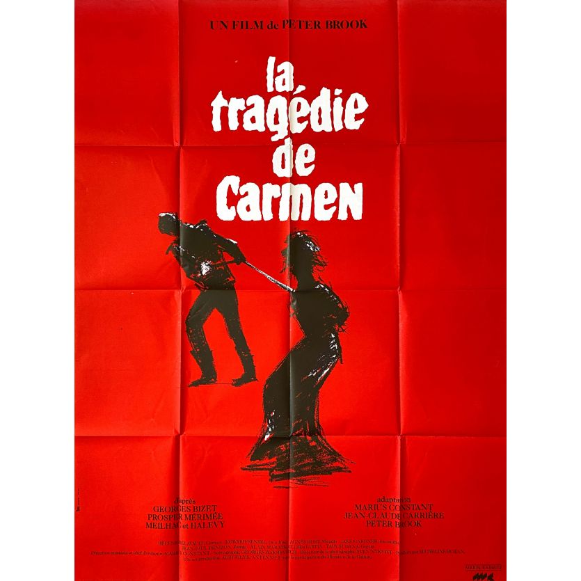 LA TRAGEDIE DE CARMEN Affiche de film- 120x160 cm. - 1983 - Hélène Delavault, Peter Brook