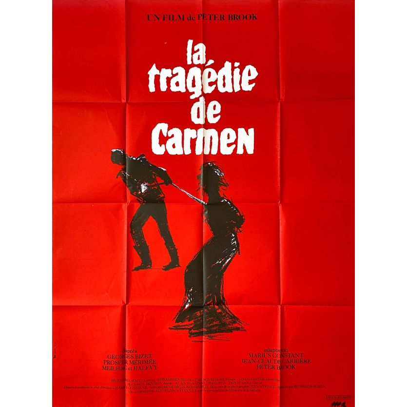 LA TRAGEDIE DE CARMEN Movie Poster- 47x63 in. - 1983 - Peter Brook, Hélène Delavault