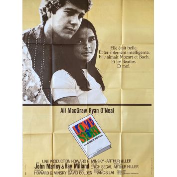 LOVE STORY Affiche de film- 120x160 cm. - 1970 - Ali MacGraw, Ryan O'Neal, Arthur Hiller