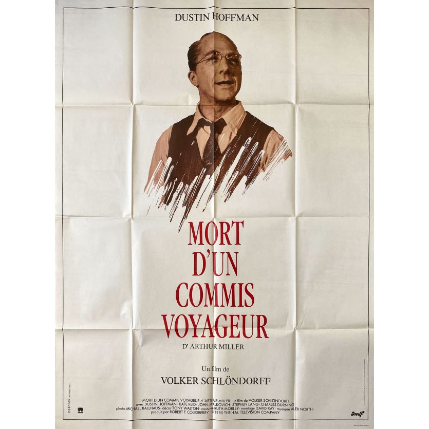 MORT D'UN COMMIS VOYAGEUR Affiche de film- 120x160 cm. - 1985 - Dustin Hoffman, Volker Schlöndorff