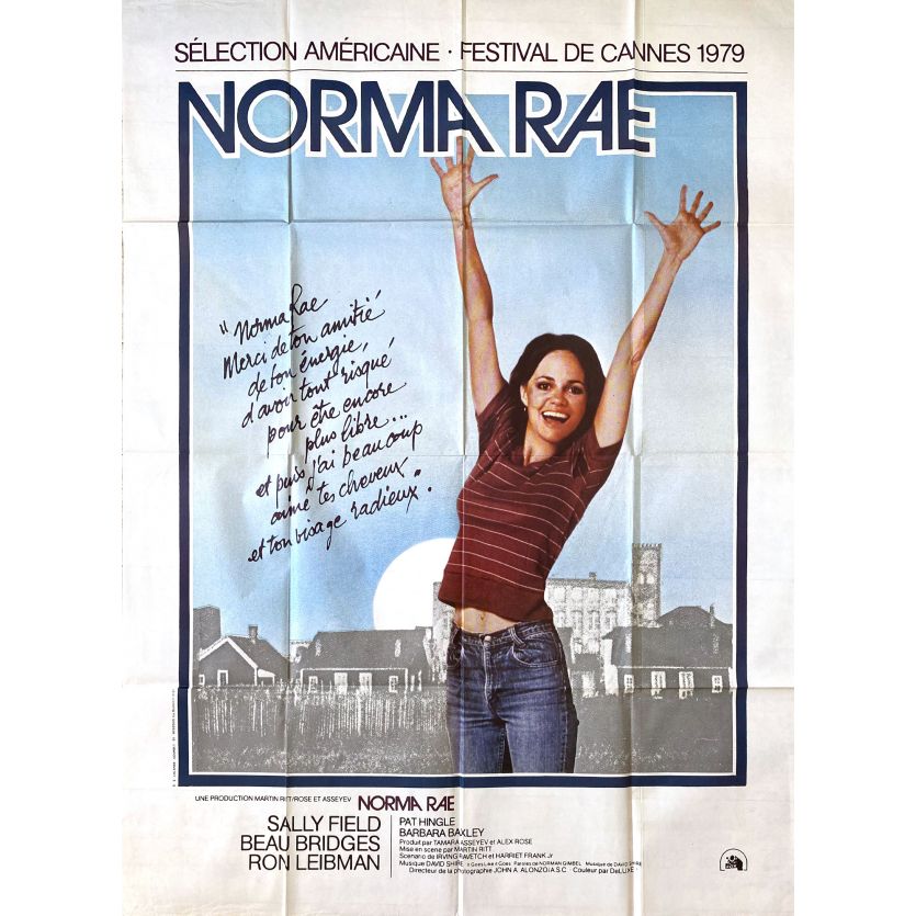 NORMA RAE Movie Poster- 47x63 in. - 1979 - Martin Ritt, Sally Field