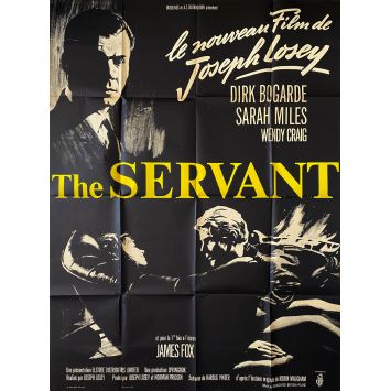 THE SERVANT Affiche de film- 120x160 cm. - 1963 - Dirk Bogarde, Joseph Losey