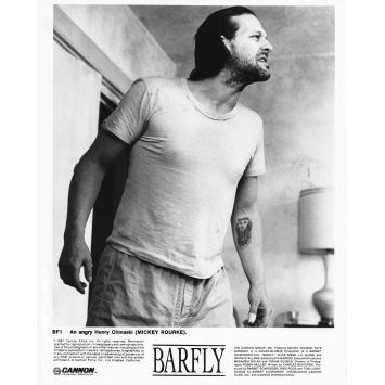 BARFLY Photo de presse BF1 - 20x25 cm. - 1987 - Mickey Rourke, Faye Dunaway, Barbet Schroeder