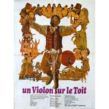 UN VIOLON SUR LE TOIT Affiche de film- 60x80 cm. - 1971 - Topol, Norman Jewison