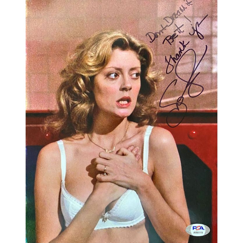 ROCKY HORROR PICTURE SHOW Photo signée par SUSAN SARANDON - 20x25 cm