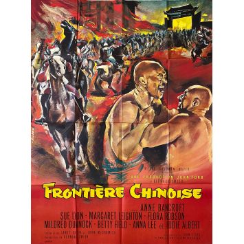 FRONTIERES CHINOISES Affiche de film- 120x160 cm. - 1966 - Anne Bancroft, John Ford