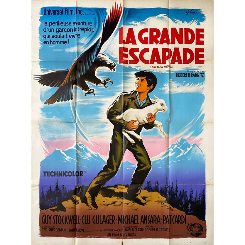 LA GRANDE ESCAPADE Affiche de film- 120x160 cm. - 1966 - Guy Stockwell, James B. Clark