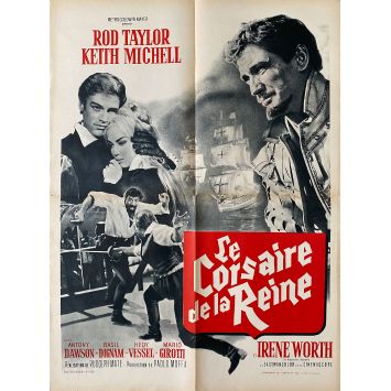 LE CORSAIRE DE LA REINE Affiche de film- 60x80 cm. - 1962 - Rod Taylor, Rudolph Maté