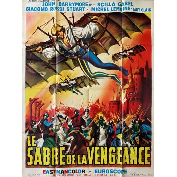 LE SABRE DE LA VENGEANCE Affiche de film- 120x160 cm. - 1963 - John Drew Barrymore, Leopoldo Savona