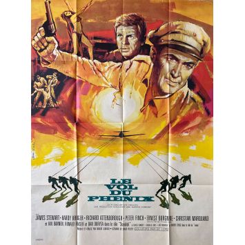 THE FLIGHT OF THE PHOENIX Movie Poster- 47x63 in. - 1965 - Robert Aldrich, James Stewart