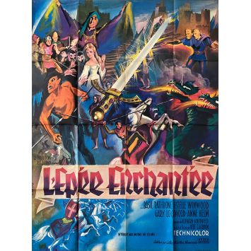 L'EPEE ENCHANTEE Affiche de film- 120x160 cm. - 1962 - Basil Rathbone, Bert I. Gordon