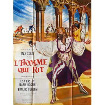 L'HOMME QUI RIT Affiche de film- 120x160 cm. - 1966 - Jean Sorel, Sergio Corbucci