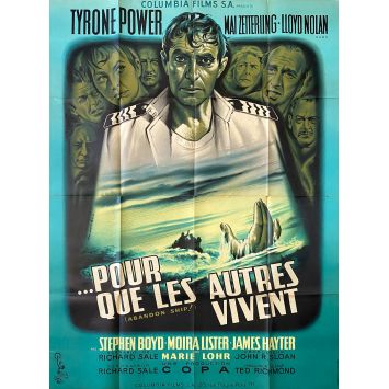 POUR QUE LES AUTRES VIVENT Affiche de film- 120x160 cm. - 1957 - Tyrone Power, Richard Sale