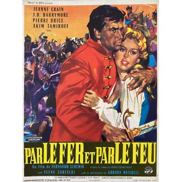 PAR LE FER ET PAR LE FEU Synopsis 4p - 24x30 cm. - 1962 - Jeanne Crain, Fernando Cerchio