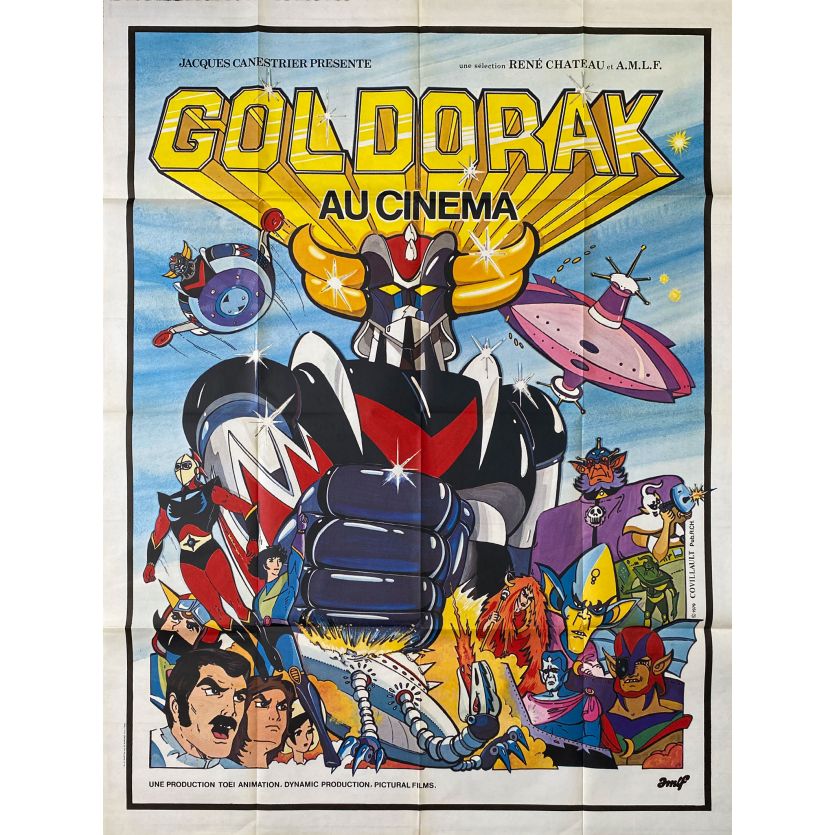 GOLDORAK Grandizer Vintage movie poster 1979 Sci-fi Mangan