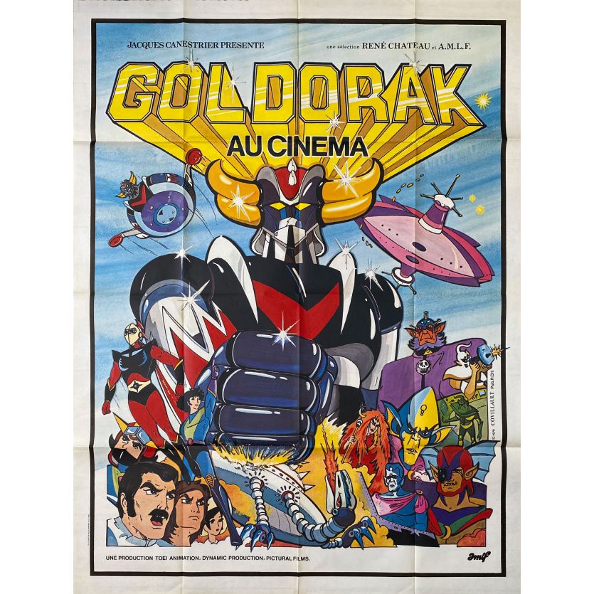 GOLDORAK Rare Affiche de film 1ère sortie 120x160 - 1979 - Go Nadai