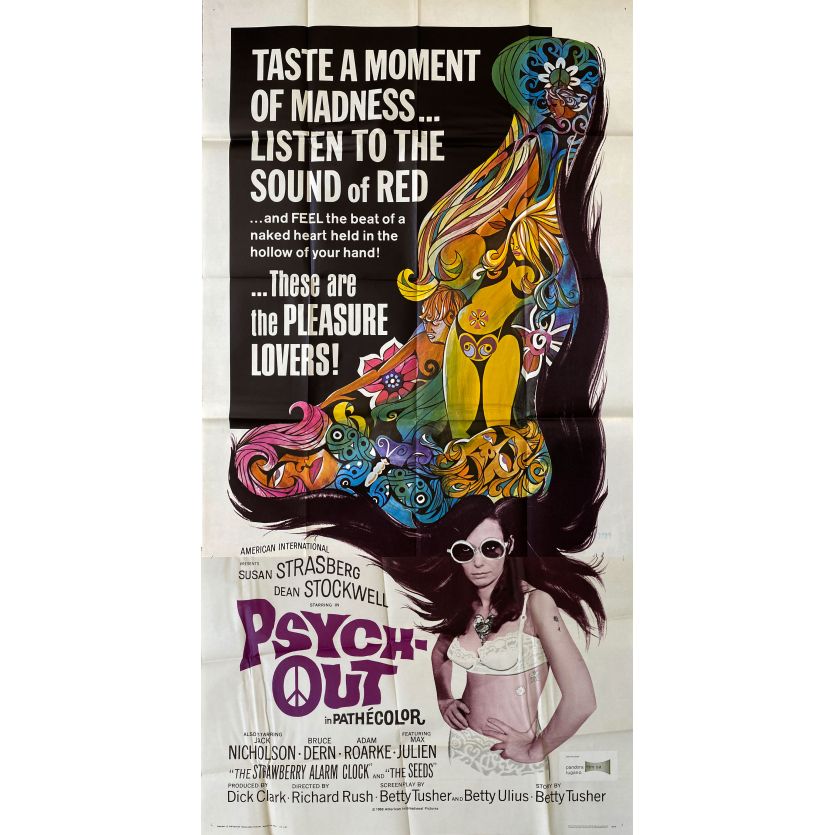 UN MONDE PSYCHEDELIQUE Affiche de film En 2 morceaux. - 104x206 cm. - 1968 - Susan Strasberg, Richard Rush