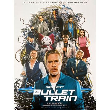 BULLET TRAIN Affiche de film Prev. - 40x54 cm. - 2022 - Brad Pitt, David Leitch
