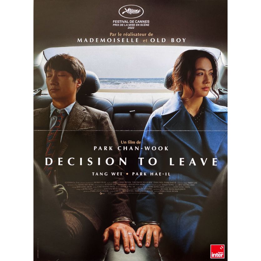 DECISION TO LEAVE Affiche de film- 40x54 cm. - 2022 - Tang Wei, Park Chan-wook