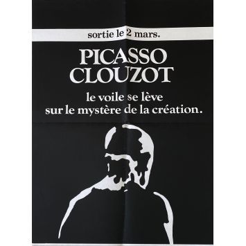 THE MYSTERY OF PICASSO Movie Poster Adv. - 23x32 in. - 1956/R1982 - Henri-Georges Clouzot, Pablo Picasso