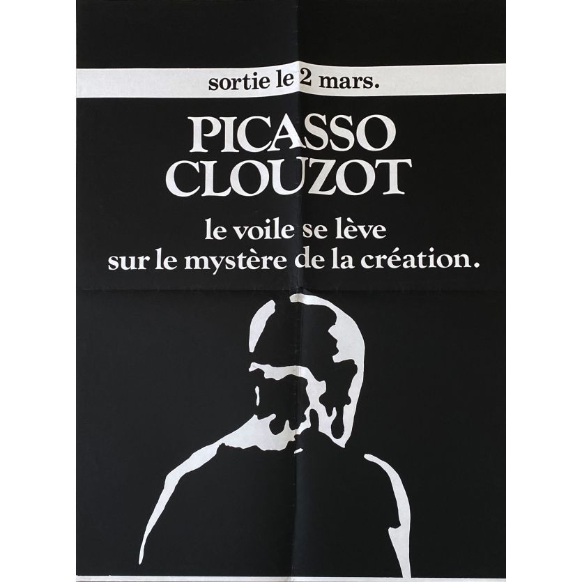 LE MYSTERE PICASSO Affiche de film Prev. - 60x80 cm. - 1956/R1982 - Pablo Picasso, Henri-Georges Clouzot