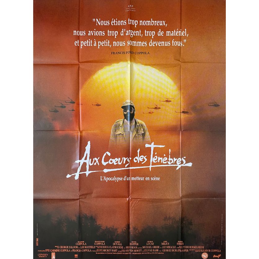 AUX COEURS DES TENEBRES Affiche de film- 120x160 cm. - 1991 - Dennis Hopper, Martin Sheen, Fax Bahr