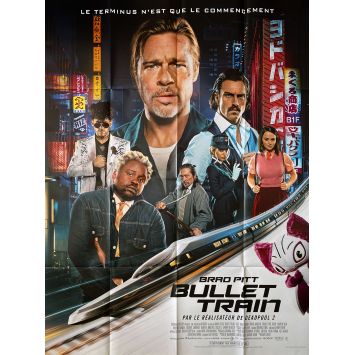BULLET TRAIN Affiche de film Def - 120x160 cm. - 2022 - Brad Pitt, David Leitch