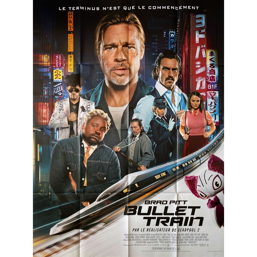 BULLET TRAIN Movie Poster Def - 47x63 in. - 2022 - David Leitch, Brad Pitt