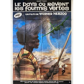 LE PAYS OU REVENT LES FOURMIS VERTES Affiche de film- 120x160 cm. - 1984 - Bruce Spence, Werner Herzog