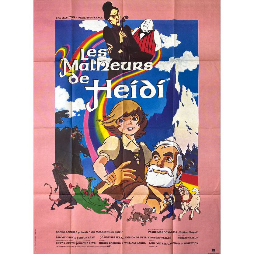HEIDI'S SONG Movie Poster- 47x63 in. - 1982 - Robert Taylor, Lorne Green